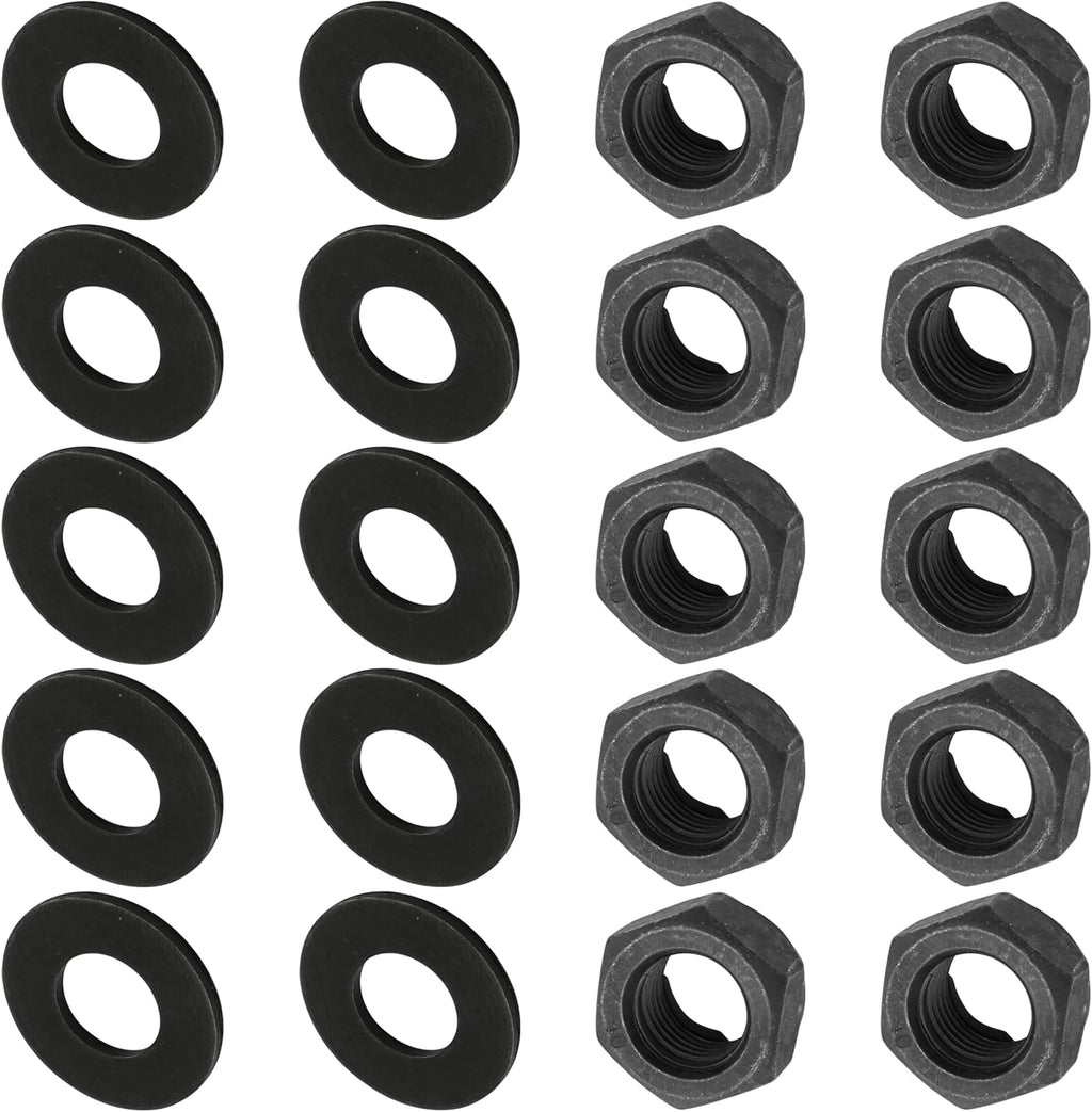 Caltric Wheel Nut And Washers Compatible with Yamaha Grizzly 600 YFM600F 4x4 1999-2001 / Warrior 350 YFM350X 1995-2003 / YFZ450 SE LE 2004-2005 Front and Rear