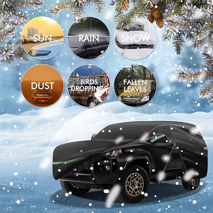 for 2002-2023 Toyota 4runner Car Cover 210D Outdoor Waterproof UV Protection - Image 8