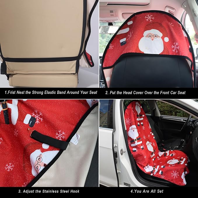 Car Seat Cover Protector Front Seats, - Image 4