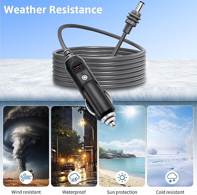 Starlink Mini Cable 12V 24V Car Adapter 10FT/3M Cigarette Lighter to DC Cord - Image 4