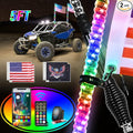 Nilight 2PCS 5FT RGB LED Whip Light by Nilight