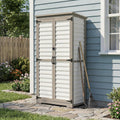 petscosset outdoor storage cabinet with shelves, wood &, main product view
