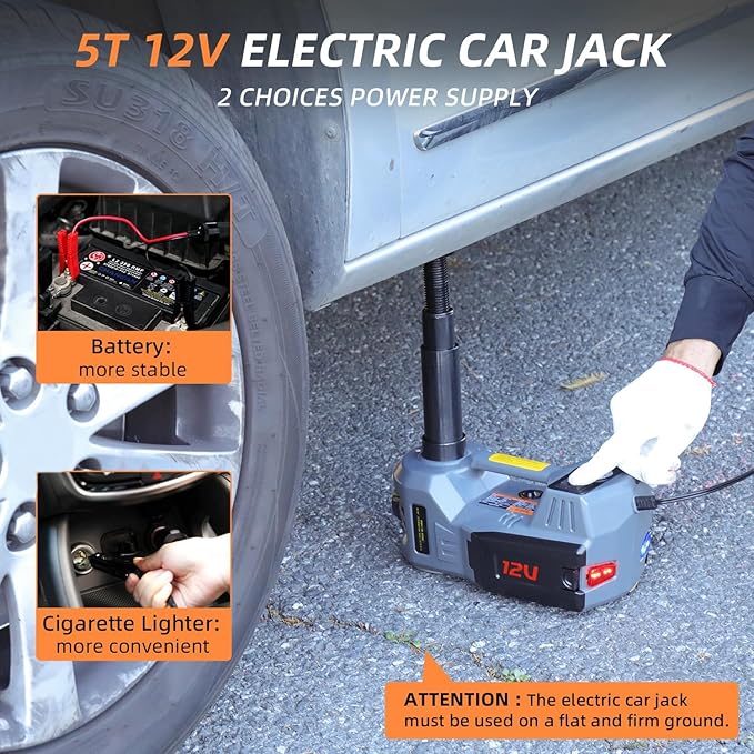 STANDTALL Electric Car Jack Kit 5T 12V Electric Floor Jack Lift - Image 6