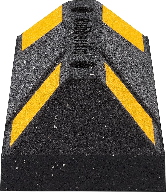 Rubberific Heavy Duty Rubber Parking Stop Durable Easy to Install Reflective - Image 3