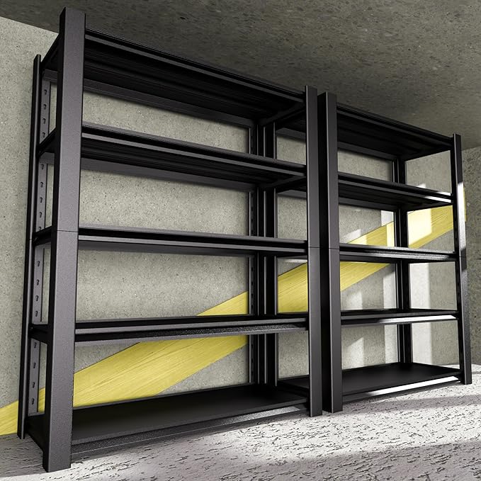 5-Tier Heavy Duty Garage Shelving Unit, 3000 LBS Capacity Metal Storage Rack by Nexvrtau