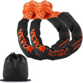 VEVOR 2-Pack Synthetic Soft Shackle, 1/2" x 22" - 44,092 lbs (20 Ton) Breaking Strength, Heavy Duty Recovery Tow Shackles with Extra Sleeves & Storage Bag for UTV,ATV,Trucks,Off-Road Vehicles,Orange