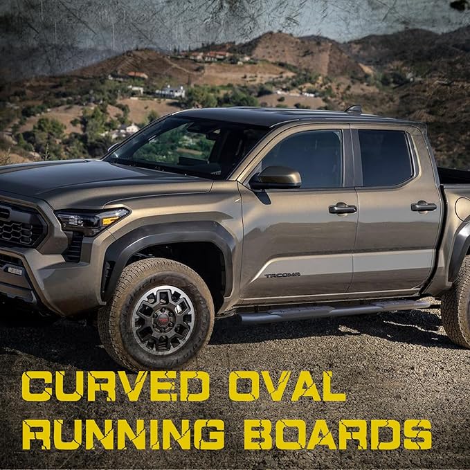 4.3 Inches Oval Tube Bar Running Boards Compatible - Image 2