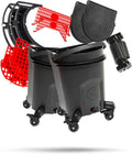 Adam's Double Complete Premium Detailing Bucket - Car Wash Bucket with Grit Guard, Seat Pad, Organization Rack, Drain Plug, 2 Locking Wheels | Innovative Detail 5 Gallon Bucket Kit System
