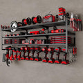 48" Large Power Tools Organizer Wall Mount, 12 Drill Holder by NattyDot