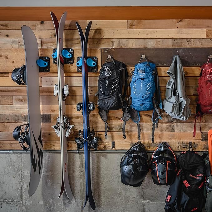 Ultimate Ski & Snowboard Wall Rack | Secure, Non-Slip Storage | Fits Any - Image 8