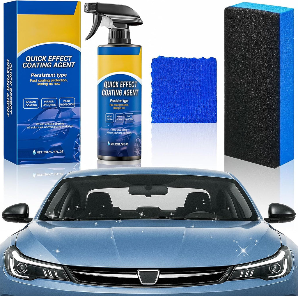 Quick Effect Coating Agent for Car - 2026 Upgrade Car Coating Spray for Shine & Protection, Scratch Repair, Oil Film Removal,Hydrophobic Coating