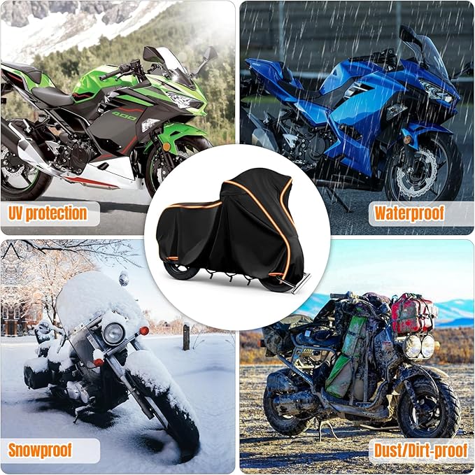 420D Motorcycle Cover for Kawa Ninja 400 500 650 Z900 Zx6r/Yamaha R1 R3 R6/BMW - Image 7