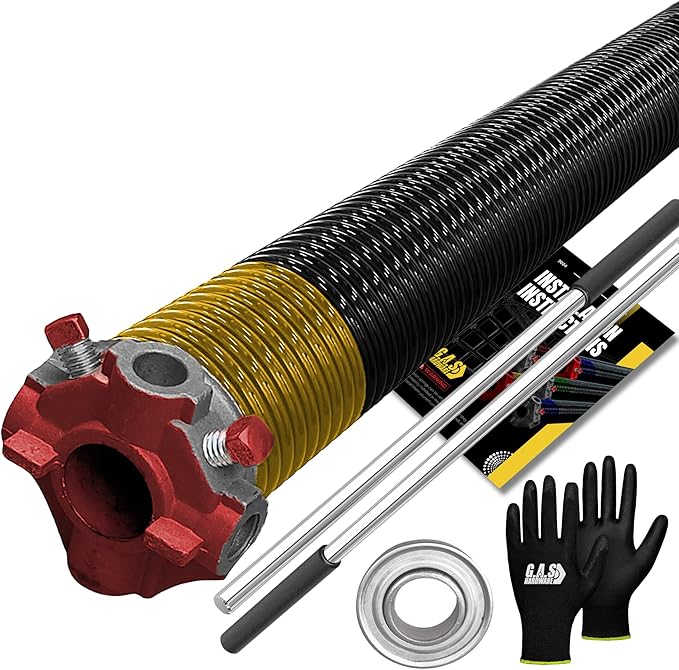 Garage Door Torsion Spring 250x1.75x39 Includes 1” Steel Bearing, Non-Slip by GASHardware
