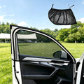 2 Pack Car Front Window Sun Shade, Breathable Mesh Mosquito Net, Universal Fit Car Side Window Screen for Privacy and Ventilation