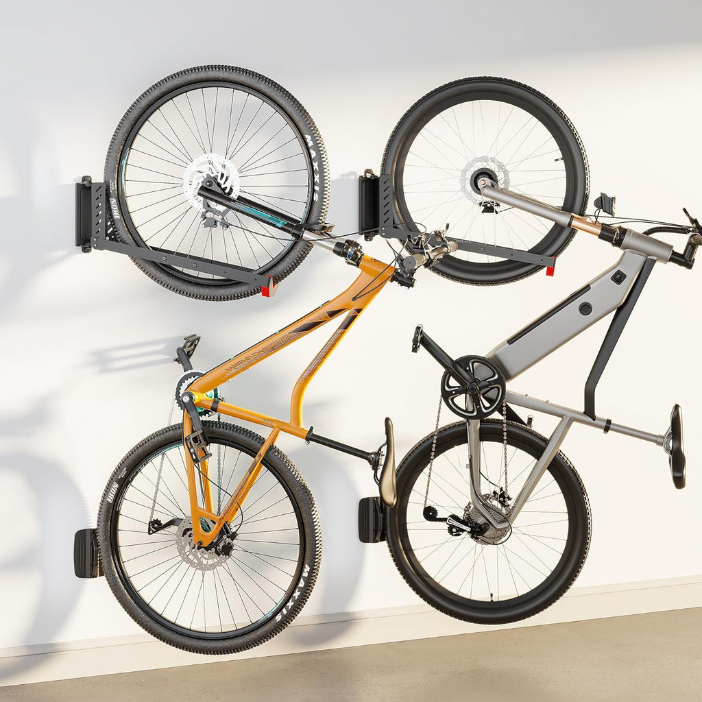 monTEK Swivel Bike Wall Mount, No Heavy Lifting Required Bike Wall Mount