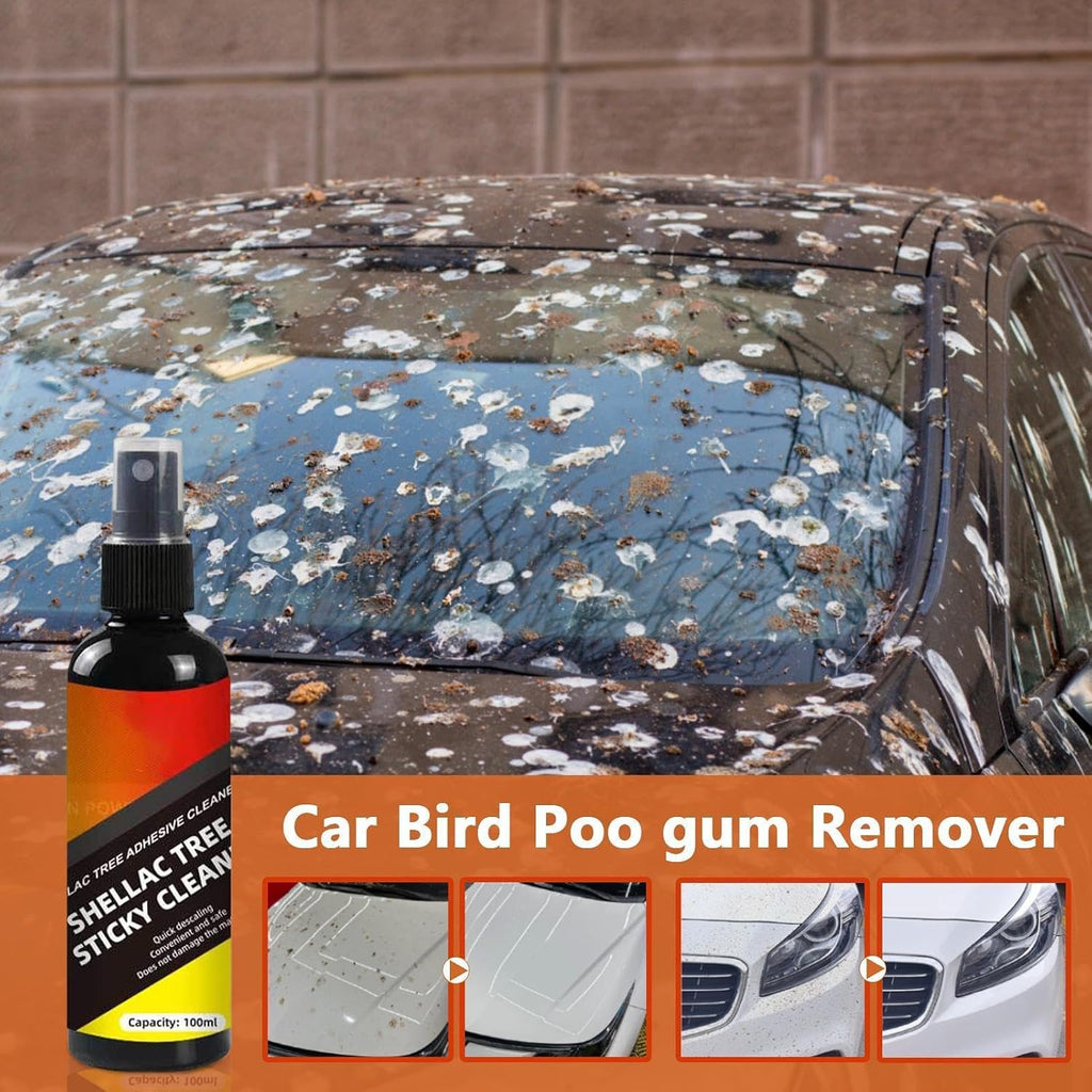 Bird Poop Remover Car | Adhesive Remover Tree Sap Removers Cleaning Spray | Detail Spray, Car Exterior Cleaner 100ml For Stickers, Tree Sap, Bird Droppings