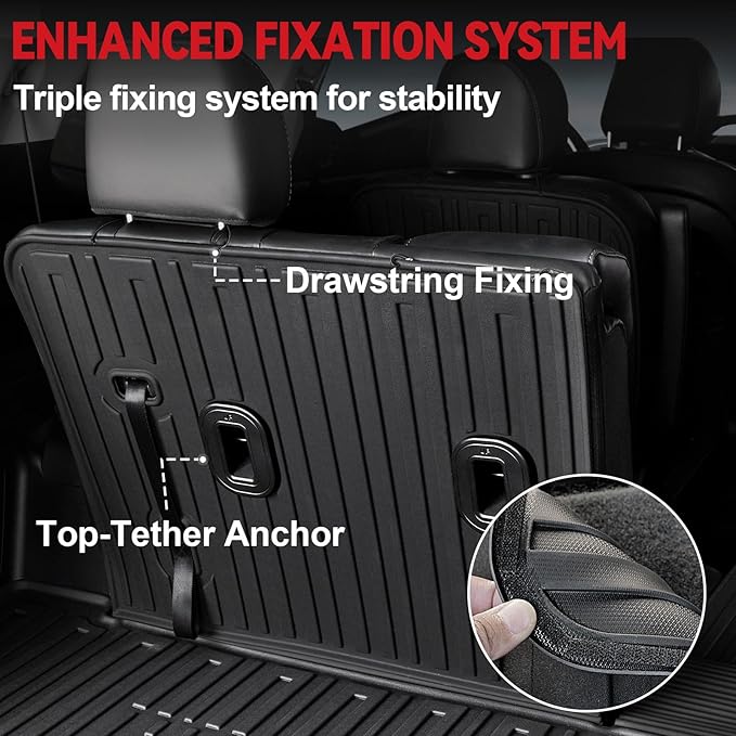 Floor Mats for Kia Telluride 2020-2024 2025 7-seat/8-seat Trunk Mat - Image 4