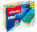 Vileda Glitzi Always Clean 2 Sponges, Yellow/Green