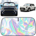 for BMW Mini Cooper 2015-2026 Windshield Sun Shade - Foldable Windshield Cover Sun Shade for Mini Cooper Accessories Protect Car from Sun Rays Overlapping UV Reflective Window Sunshade