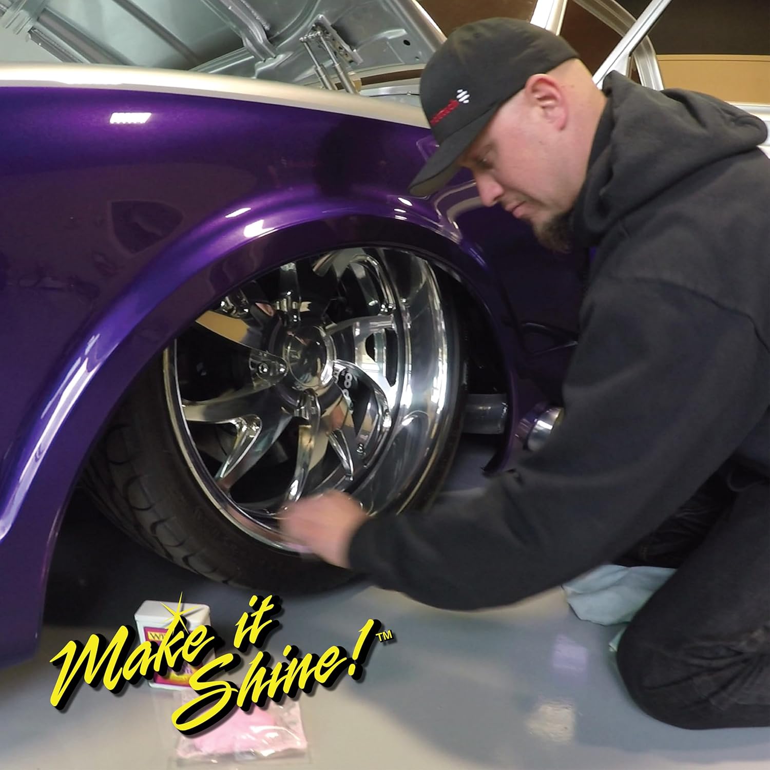 Wizards Metal Polish 3 oz - Polish-Infused Cotton Brightener for Chrome Cleaner and Polished Aluminum, Brass, Nickel, Stainless Steel, Coated Wheels, and Motorcycle Restoration, Trusted Since 1986