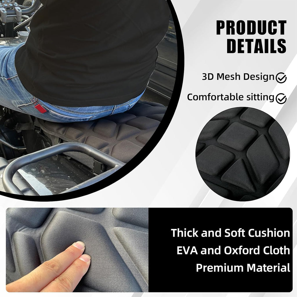 Air Seat Cushion Padded Seat Cove Universal for ATV Motorcycles | Cooling Breathable 3D Mesh
