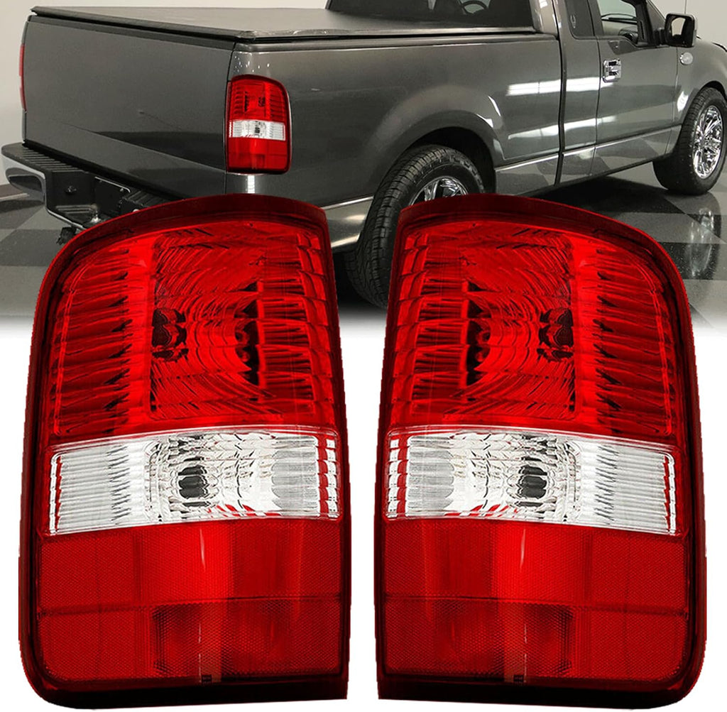 Tail Light Housing Compatible With 2004-2008 Ford F150 F-150 Driver and Passenger Side Rear Brake Lamps