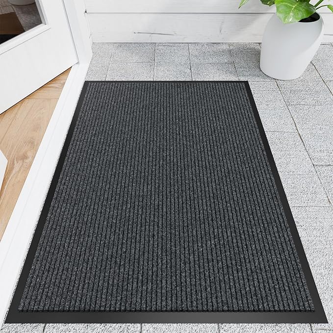 Front Door Mat, Commercial Door Mats Entrance, Low Profile Welcome Mats Non-Slip by Naturehydro