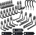 3-h heavy duty garage hooks, 31 pack wall, main product view