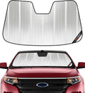 Pigenius Windshield Sun Shade for Ford Edge 2011-2014; Lincoln MKX 2011-2015. Reflective Aluminum Film Front Window Sunshade - BLAZBLOCK