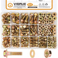 vigrue 521pcs m6 m8 m10 flange bolts assortment, main product view