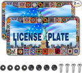 License Plate Protector for Women Multicolor License Plate Frames for Men by Unknown