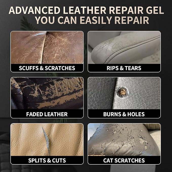 Advanced Leather Repair Gel, 2025 New Leather Repair Coloured Cream Gel - Image 3