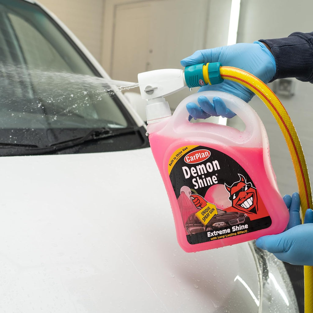 CarPlan Demon Shine 68 fl Oz (2L) with Spray Gun - Spray on Shine