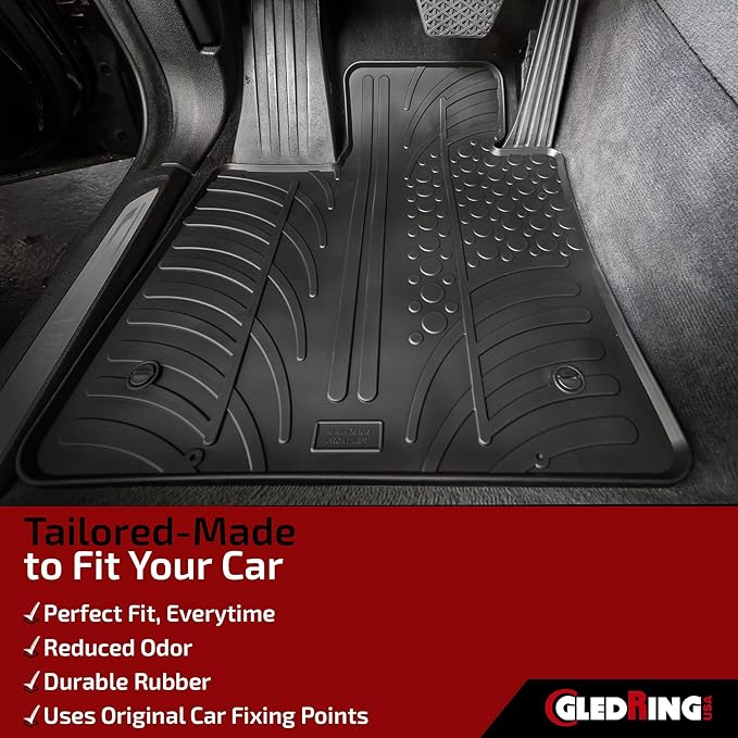 Gledring USA Custom Fit All-Weather Rubber Floor Mats Intended - Image 3