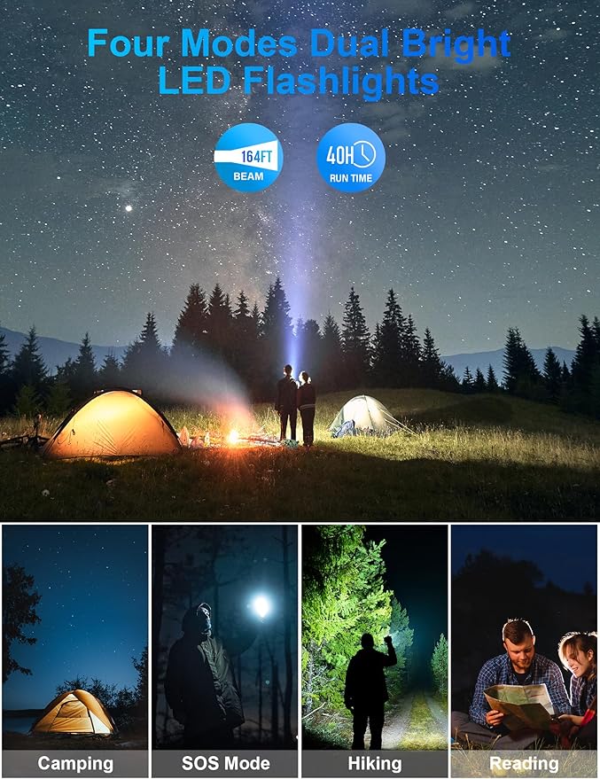 Solar Charger Power Bank, 40000mAh Portable Phone Charger Built in 4 Cables - Image 6