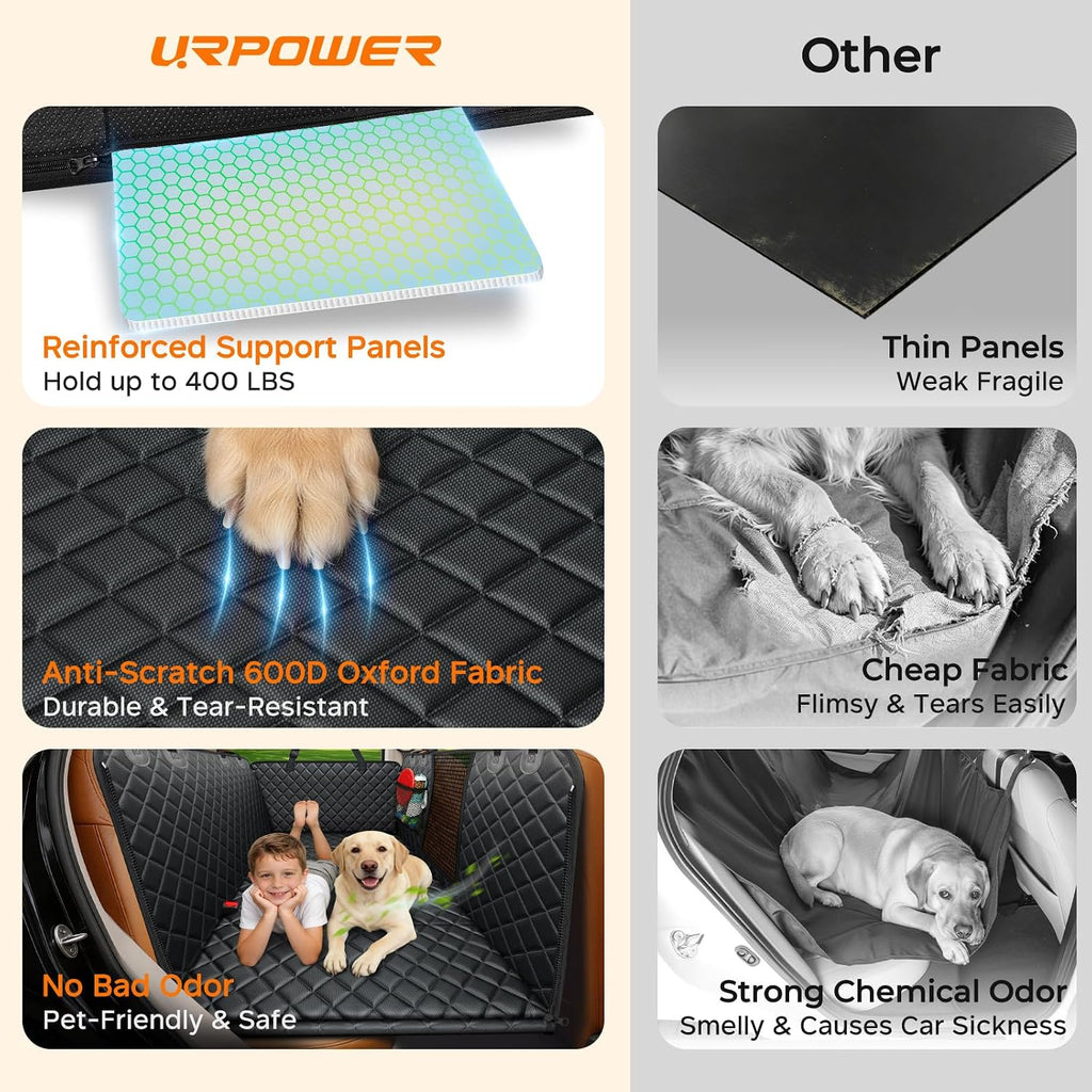 urpower hard bottom dog car seat cover, back on a desk or shelf