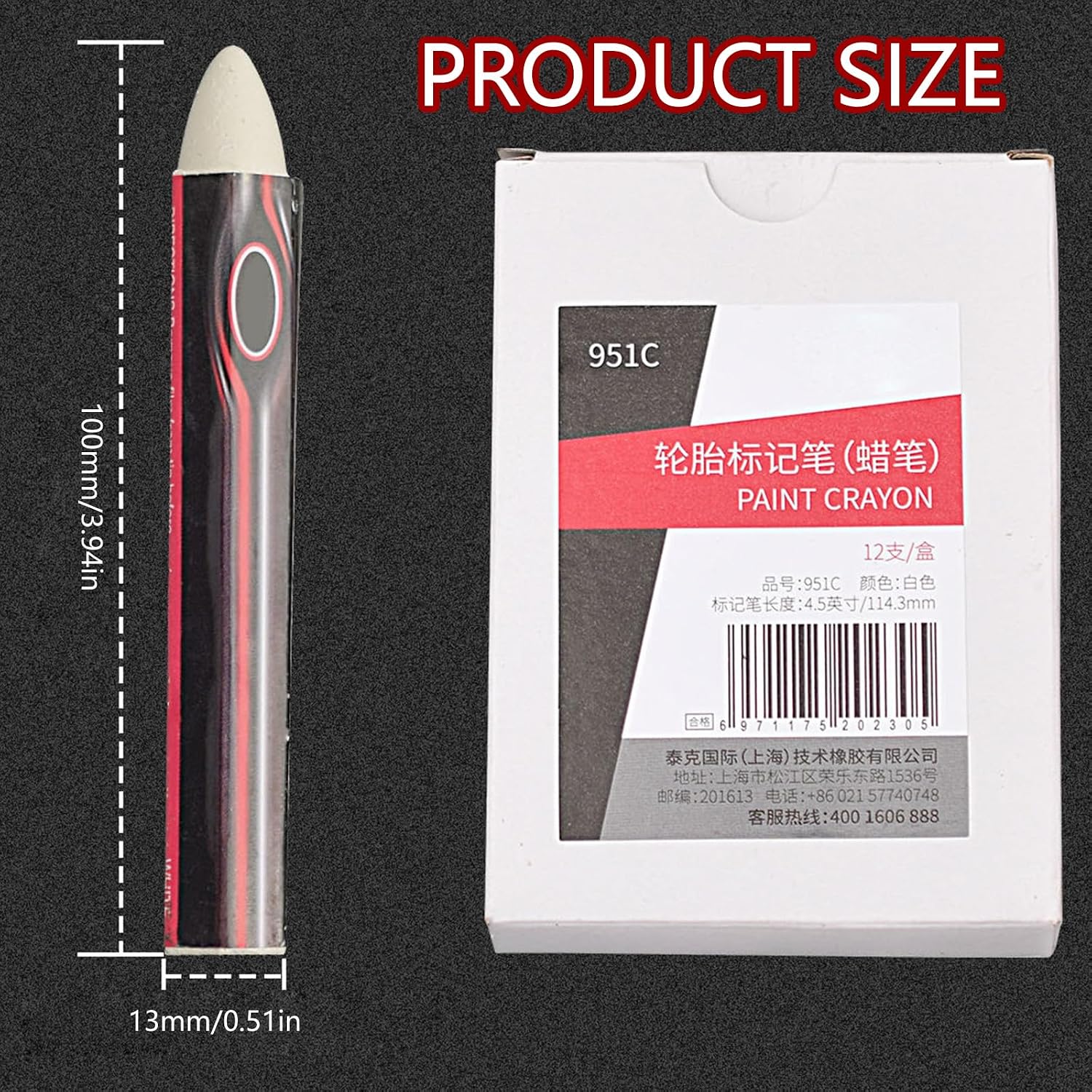 Double Tip Tire Marking Labeling Pen Waterproof Wax Marker for Vehicle Automotive Tires Resistant Oilproof Design