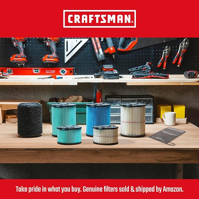 CRAFTSMAN CMXEVBE17595 16 Gal. 6.5 Peak HP Wet/Dry Shop Vacuum - Image 6