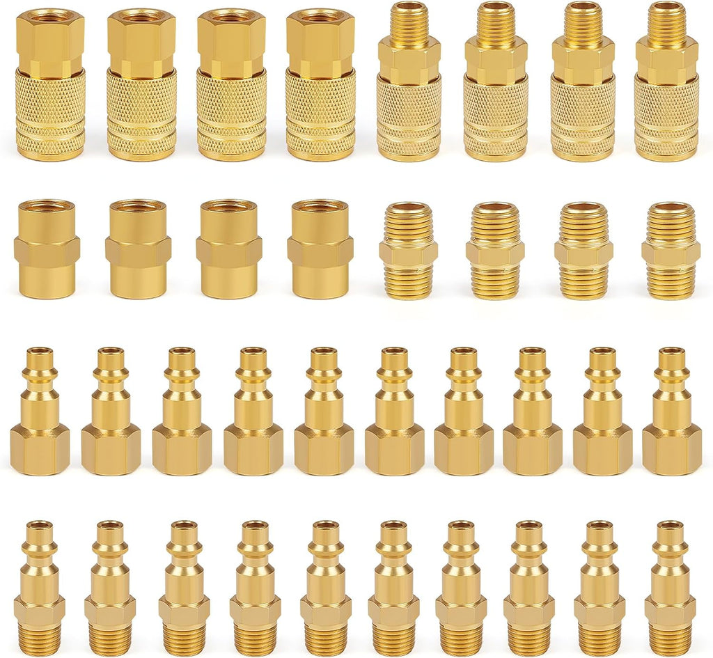 industrial air coupling,1/4" npt plug and air hose, main product view