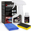 Advanced Car Headlight Restoration Kit: Ceramic Headlight Cleaner and Restorer Kit for Automotive Erase Yellowing & Oxidation - Car Light Cleaner Headlight Kit - Covers 4-5 Vehicle Treatments