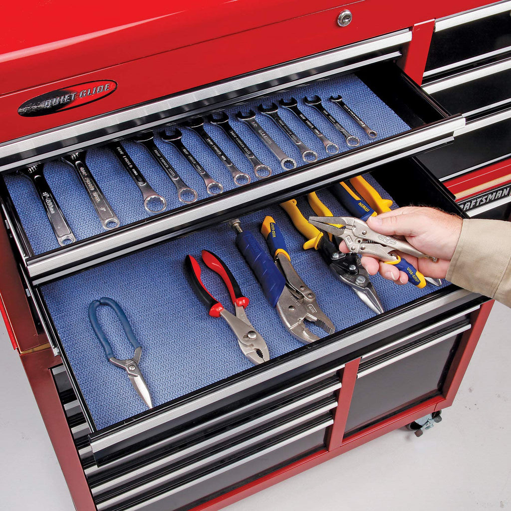 pig tool box, drawer and shelf liner absorbent, main product view