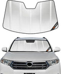 Pigenius Windshield Sun Shade for Toyota Highlander 2014-2019. Reflective Aluminum Film Front Window Sunshade - BLAZBLOCK