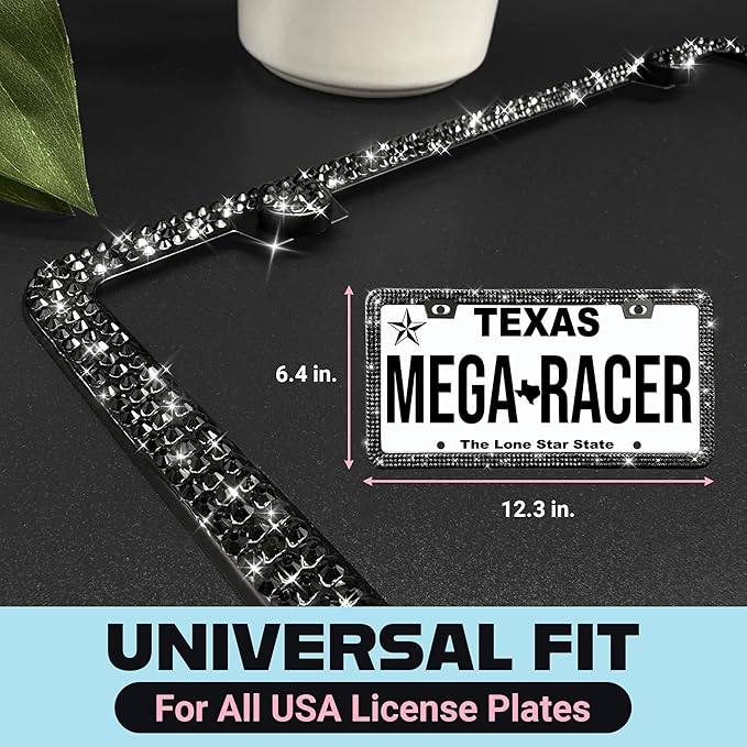 Elegant Bling License Plate Frames - Image 2