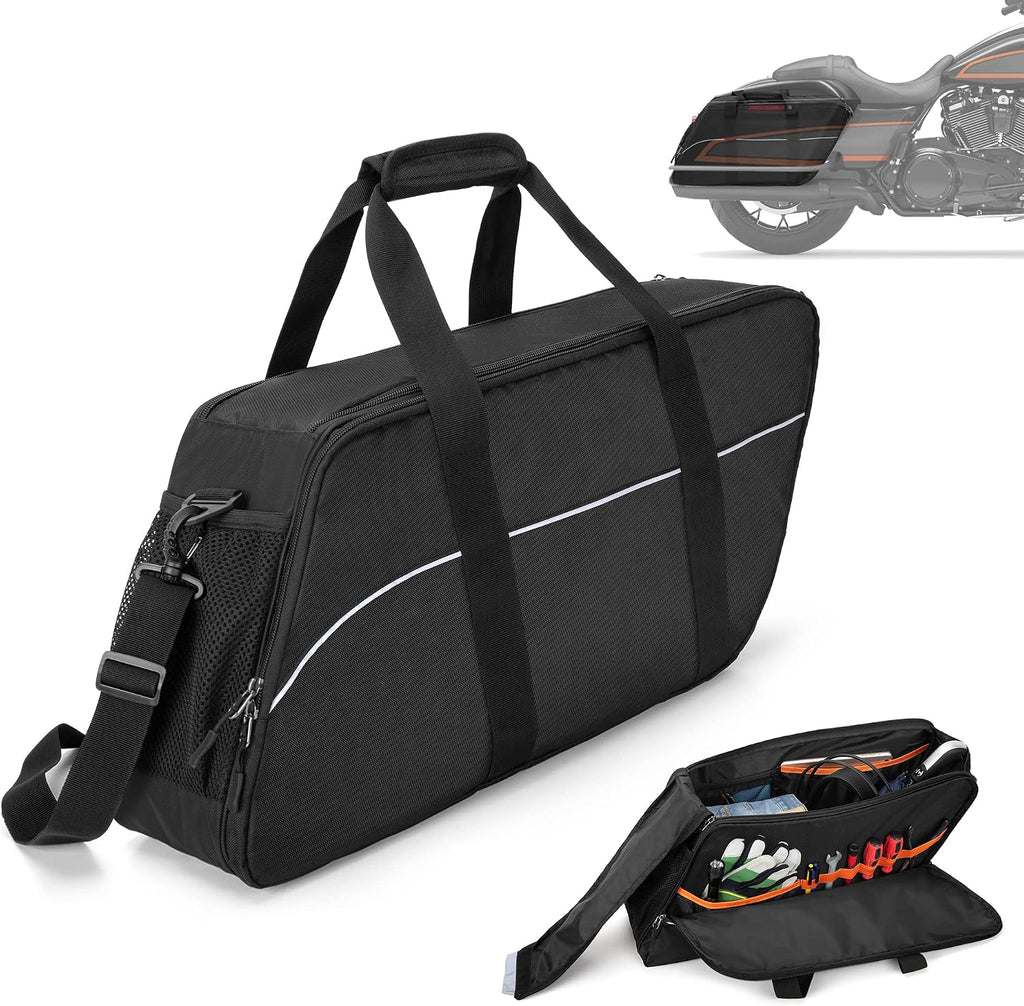 HODRANT Saddlebag Liners Bag, Travel Motorcycle Saddlebag Organizer Compatible with Harley Davidson 1993-2022 Touring Road Glide/Street Glide/Electra Glide/Road King Hard Saddlebag, 1 Bag Only