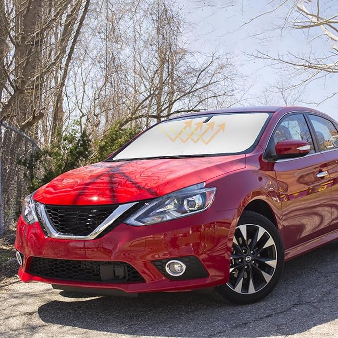 Sun Shade for Sentra Sedan Windshield Sunshades for 2014-2018 2019 Nissan by SLOGENTO