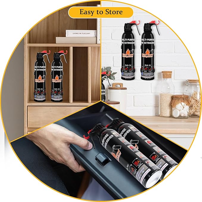 Fire Extinguisher for Home, 4 Pack Vehicle Fire Extinguishers - Image 6