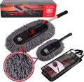 Car Duster Set, Car Duster Exterior Extendable Handle, Scratch Remover Large
