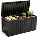fancyango 85 gallon large outdoor storage deck box, main product view