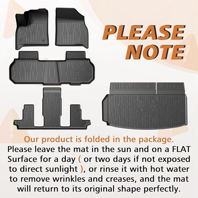 TripleAliners Floor Mats&Trunk Mat All Weather Car Liners Compatible - Image 3