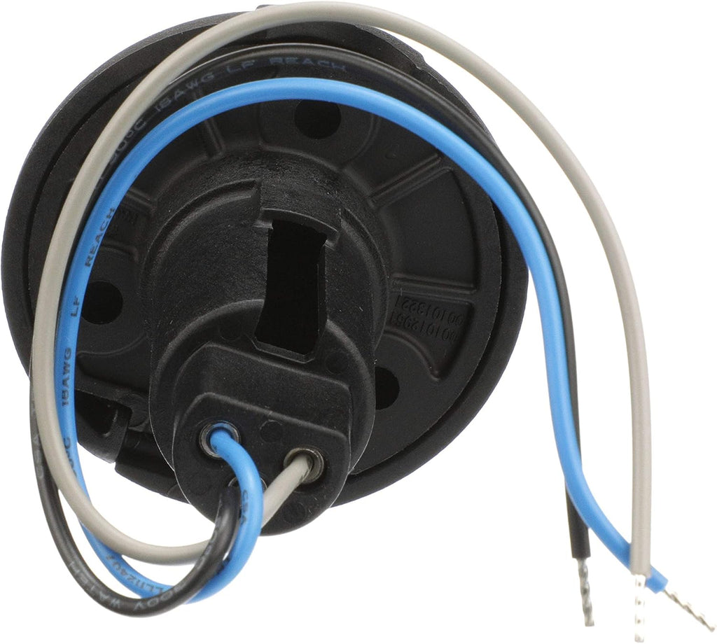 Attwood 910R3PB-7 LightArmor Plug-in Light Base, for Attwood Pole Lights, 3-Pin, Round, Composite Black, Low-Profile